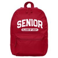 Senior Class Of 2024 Back To School Graduating In 2024 16 in Basic Backpack