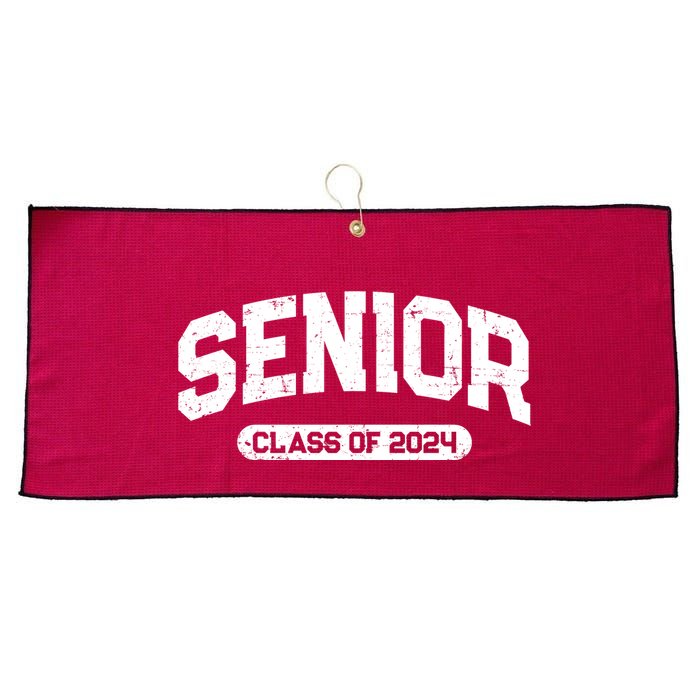 Senior Class Of 2024 Back To School Graduating In 2024 Large Microfiber Waffle Golf Towel
