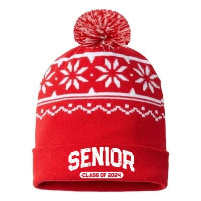 Senior Class Of 2024 Back To School Graduating In 2024 USA-Made Snowflake Beanie