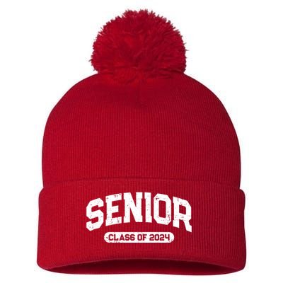 Senior Class Of 2024 Back To School Graduating In 2024 Pom Pom 12in Knit Beanie