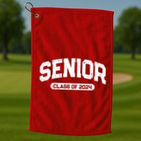 Senior Class Of 2024 Back To School Graduating In 2024 Golf Towel