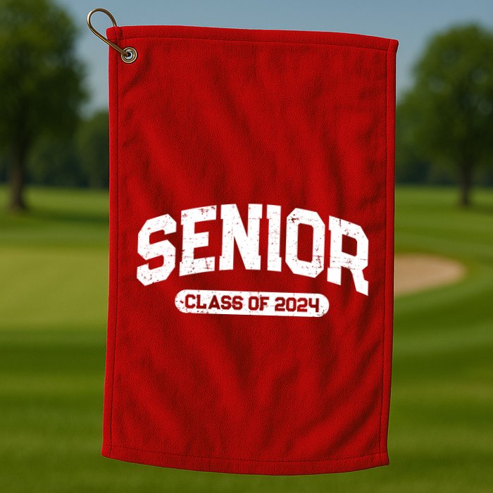 Senior Class Of 2024 Back To School Graduating In 2024 Golf Towel