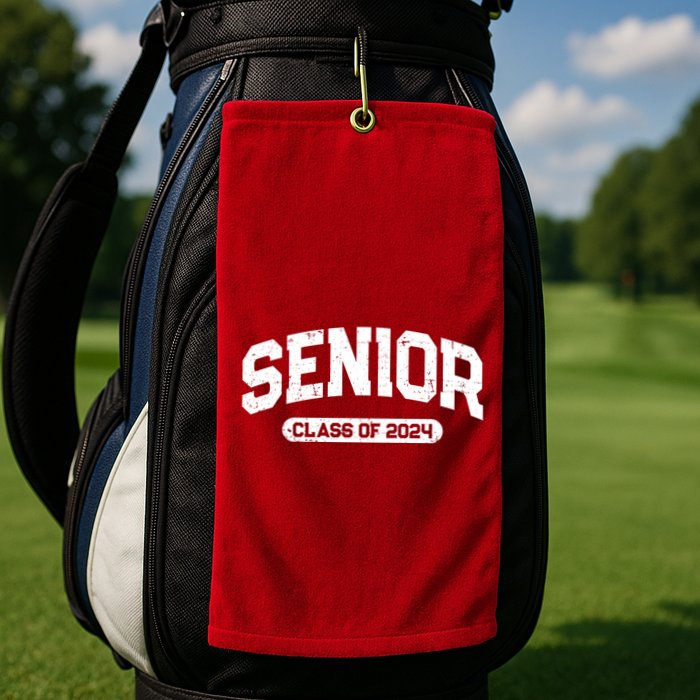 Senior Class Of 2024 Back To School Graduating In 2024 Golf Towel