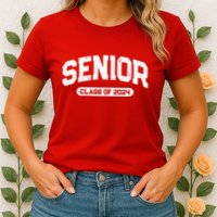 Senior Class Of 2024 Back To School Graduating In 2024 Womens T-Shirt
