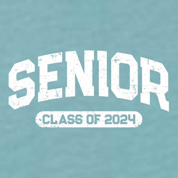 Senior Class Of 2024 Back To School Graduating In 2024 Sueded Cloud Jersey T-Shirt