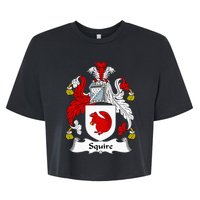 Squire Coat Of Arms Family Crest Bella+Canvas Jersey Crop Tee