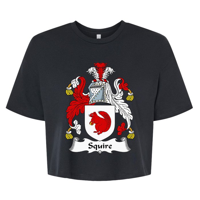 Squire Coat Of Arms Family Crest Bella+Canvas Jersey Crop Tee