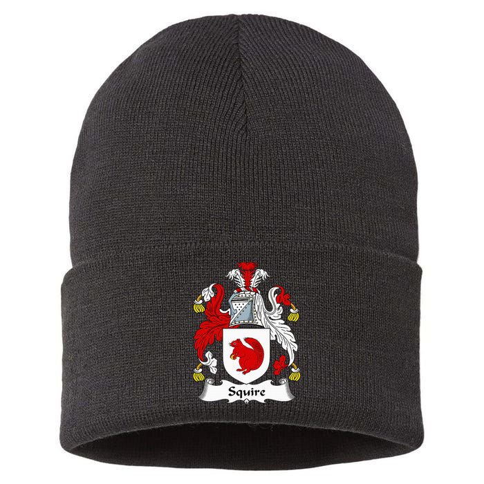 Squire Coat Of Arms Family Crest Sustainable Knit Beanie