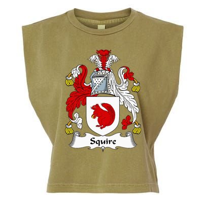 Squire Coat Of Arms Family Crest Garment-Dyed Women's Muscle Tee