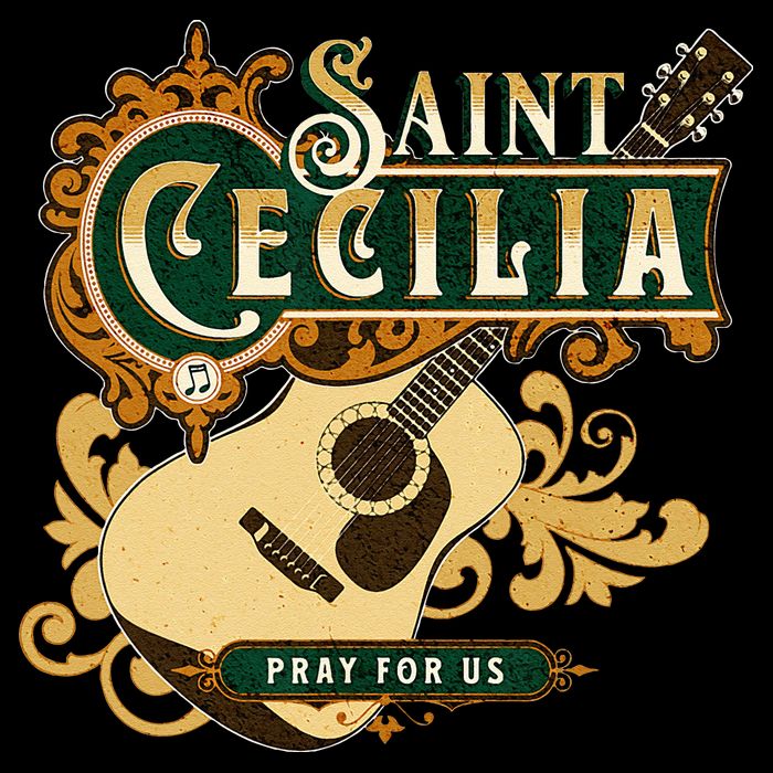 St Cecilia Of Rome Saint Of Music Catholic Guitar Wool Snapback Cap