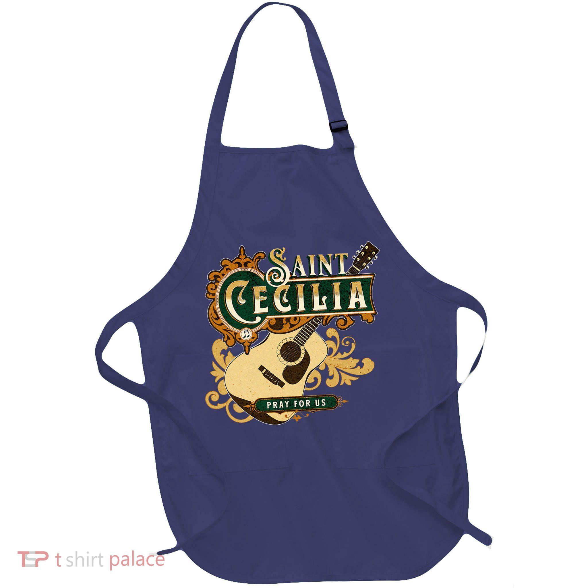 St Cecilia Of Rome Saint Of Music Catholic Guitar Apron