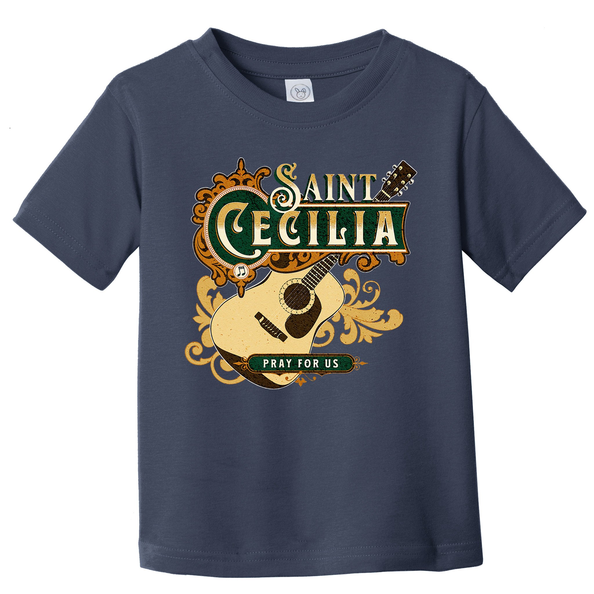 St Cecilia Of Rome Saint Of Music Catholic Guitar Toddler T-Shirt