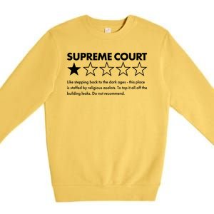 Supreme Court One Star Do Not Recommend Premium Crewneck Sweatshirt