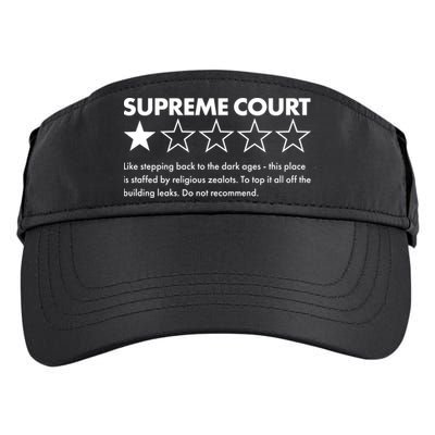 Supreme Court One Star Do Not Recommend Adult Drive Performance Visor