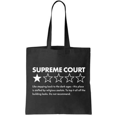 Supreme Court One Star Do Not Recommend Bag