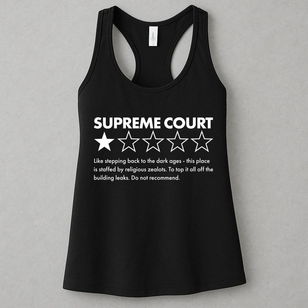 Supreme Court One Star Do Not Recommend Womens Tank Top