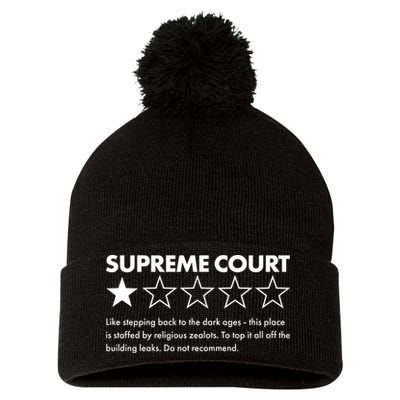Supreme Court One Star Do Not Recommend Pom Pom 12in Knit Beanie