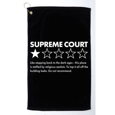 Supreme Court One Star Do Not Recommend Golf Towel