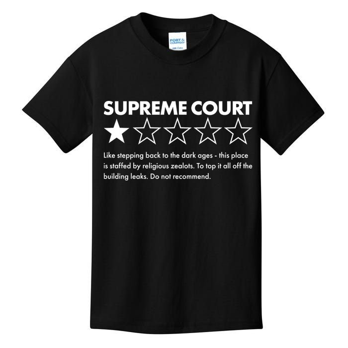 Supreme Court One Star Do Not Recommend Kids T-Shirt