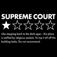 Supreme Court One Star Do Not Recommend Kids T-Shirt
