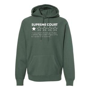 Supreme Court One Star Do Not Recommend Premium Hoodie