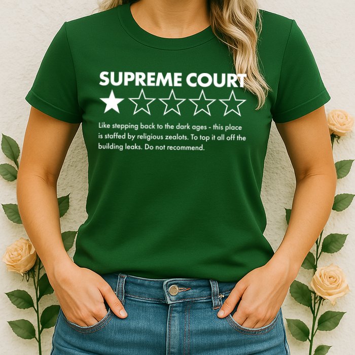 Supreme Court One Star Do Not Recommend Womens T-Shirt