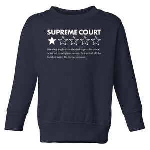 Supreme Court One Star Do Not Recommend Toddler Sweatshirt