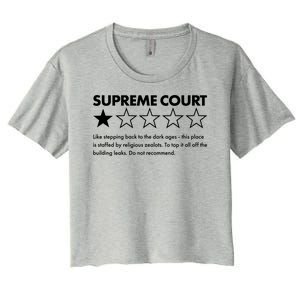 Supreme Court One Star Do Not Recommend Women's Crop Top Tee