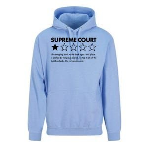 Supreme Court One Star Do Not Recommend Unisex Surf Hoodie