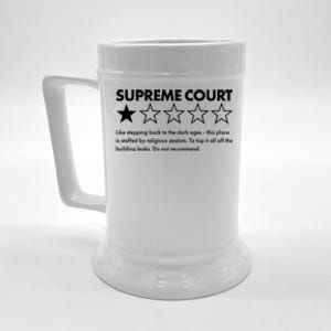 Supreme Court One Star Do Not Recommend Beer Stein