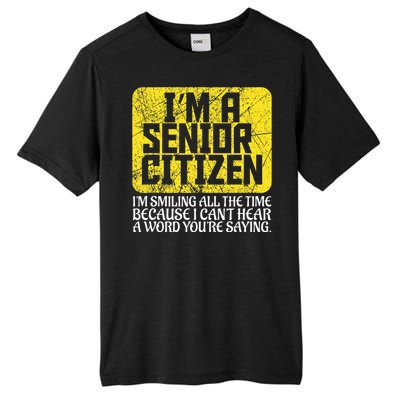 Senior Citizen Old People Hard Of Hearing Elderly Gift Tall Fusion ChromaSoft Performance T-Shirt