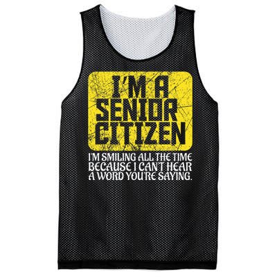 Senior Citizen Old People Hard Of Hearing Elderly Gift Mesh Reversible Basketball Jersey Tank