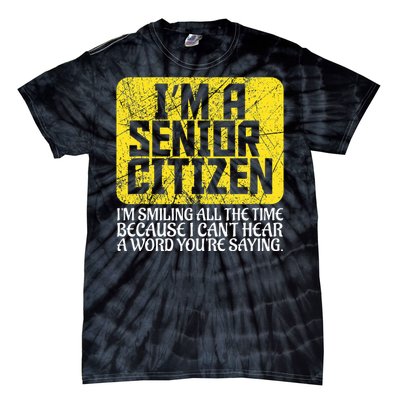 Senior Citizen Old People Hard Of Hearing Elderly Gift Tie-Dye T-Shirt