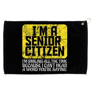 Senior Citizen Old People Hard Of Hearing Elderly Gift Grommeted Golf Towel