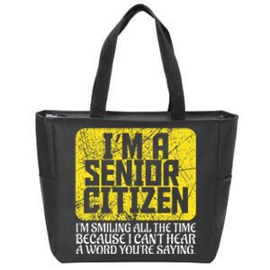 Senior Citizen Old People Hard Of Hearing Elderly Gift Zip Tote Bag