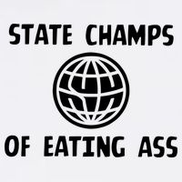State Champ Of Eating Ass Cooling Performance Crew T-Shirt