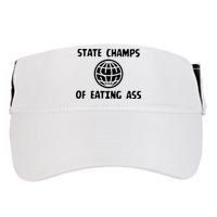 State Champ Of Eating Ass Adult Drive Performance Visor