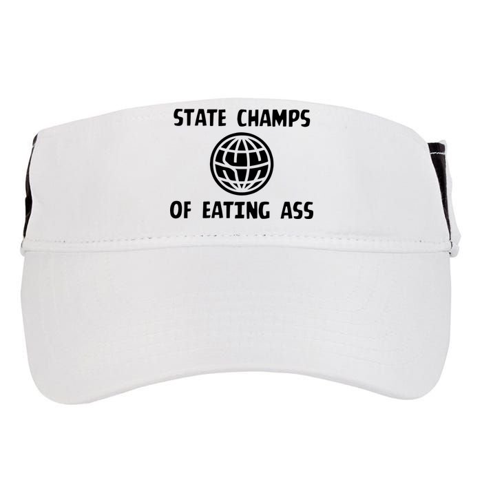 State Champ Of Eating Ass Adult Drive Performance Visor