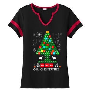 Science Christmas  Oh Chemist Tree Chemistree Chemistry Ladies Halftime Notch Neck Tee