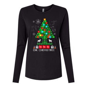 Science Christmas  Oh Chemist Tree Chemistree Chemistry Womens Cotton Relaxed Long Sleeve T-Shirt