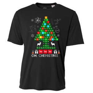 Science Christmas  Oh Chemist Tree Chemistree Chemistry Cooling Performance Crew T-Shirt