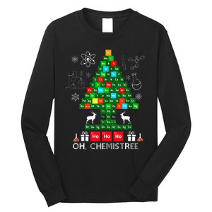 Science Christmas  Oh Chemist Tree Chemistree Chemistry Long Sleeve Shirt