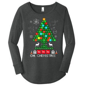 Science Christmas  Oh Chemist Tree Chemistree Chemistry Women's Perfect Tri Tunic Long Sleeve Shirt