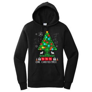 Science Christmas  Oh Chemist Tree Chemistree Chemistry Women's Pullover Hoodie