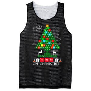 Science Christmas  Oh Chemist Tree Chemistree Chemistry Mesh Reversible Basketball Jersey Tank