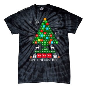 Science Christmas  Oh Chemist Tree Chemistree Chemistry Tie-Dye T-Shirt