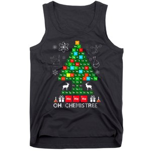 Science Christmas  Oh Chemist Tree Chemistree Chemistry Tank Top