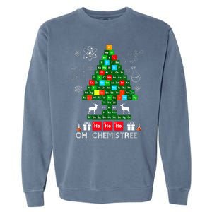 Science Christmas  Oh Chemist Tree Chemistree Chemistry Garment-Dyed Sweatshirt