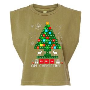 Science Christmas  Oh Chemist Tree Chemistree Chemistry Garment-Dyed Women's Muscle Tee