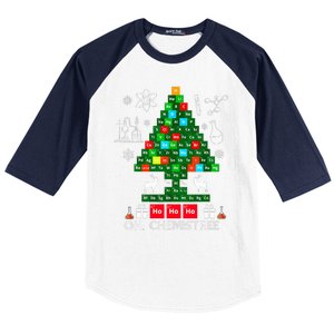 Science Christmas  Oh Chemist Tree Chemistree Chemistry Baseball Sleeve Shirt